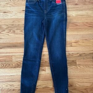SPANX Dark Blue Skinny Jeans - High Rise Denim Leggings